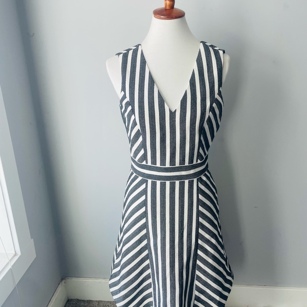 J. Crew Herringbone Tweed Dress
